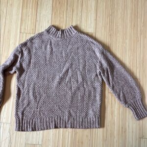 RVCA Maroon Cowl Neck Sweater with Soft Texture and Relaxed Fit